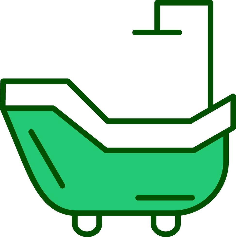 Badewanne-Vektor-Symbol vektor