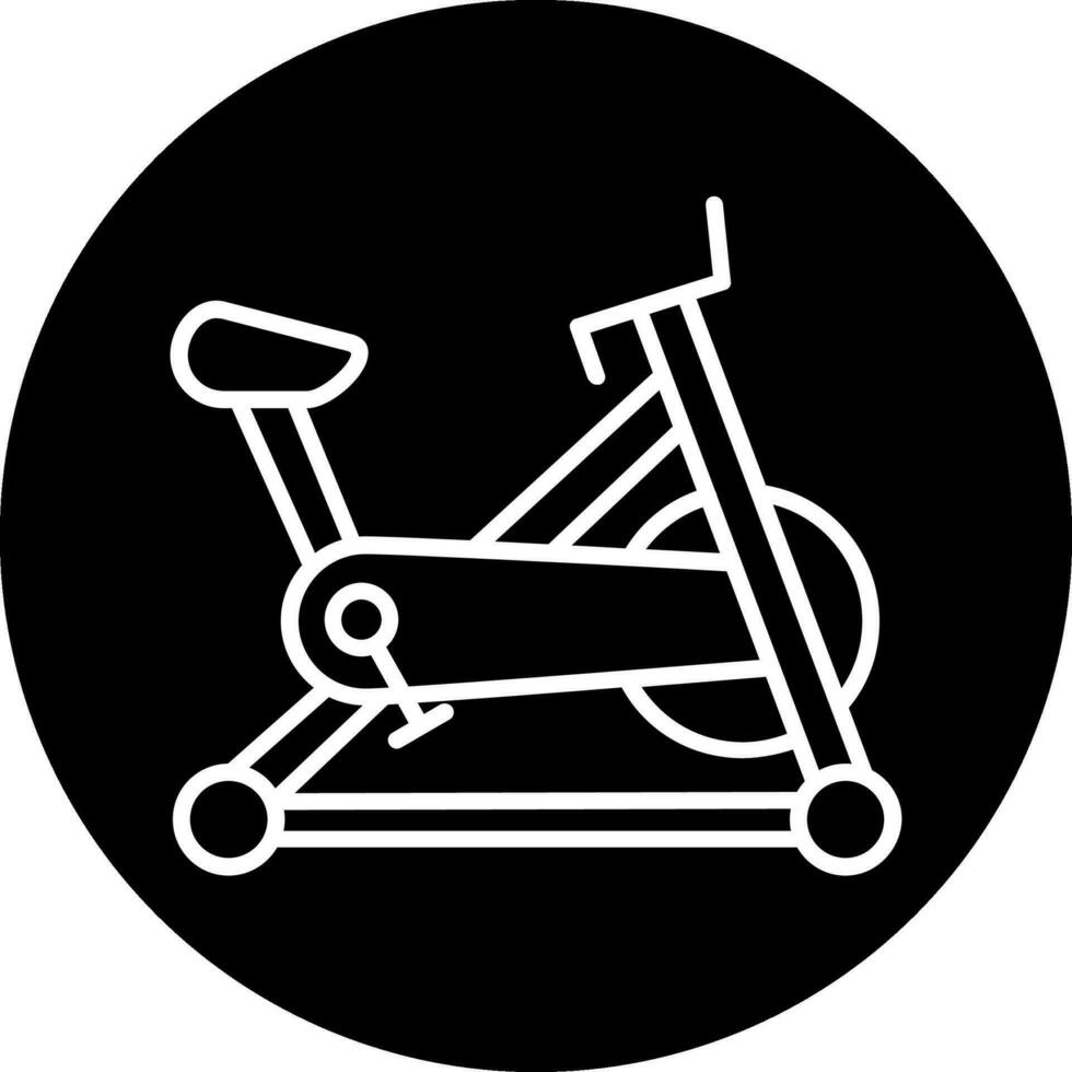 stationär Fahrrad Vektor Symbol