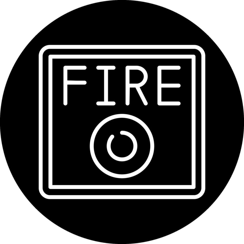 Feueralarm-Vektorsymbol vektor