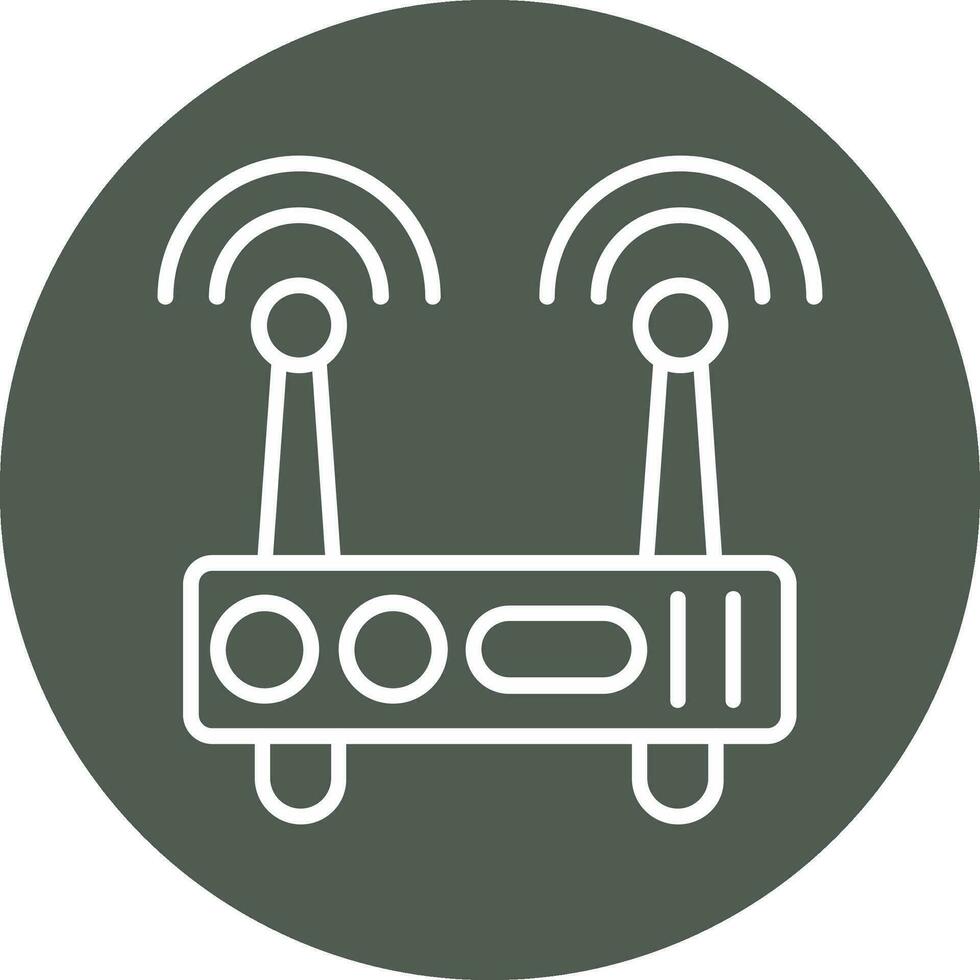 WLAN-Router-Vektorsymbol vektor