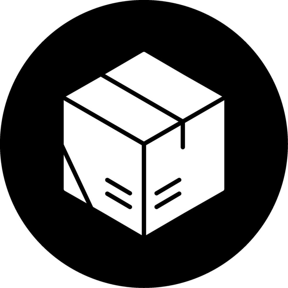 schwarz Box Vektor Symbol