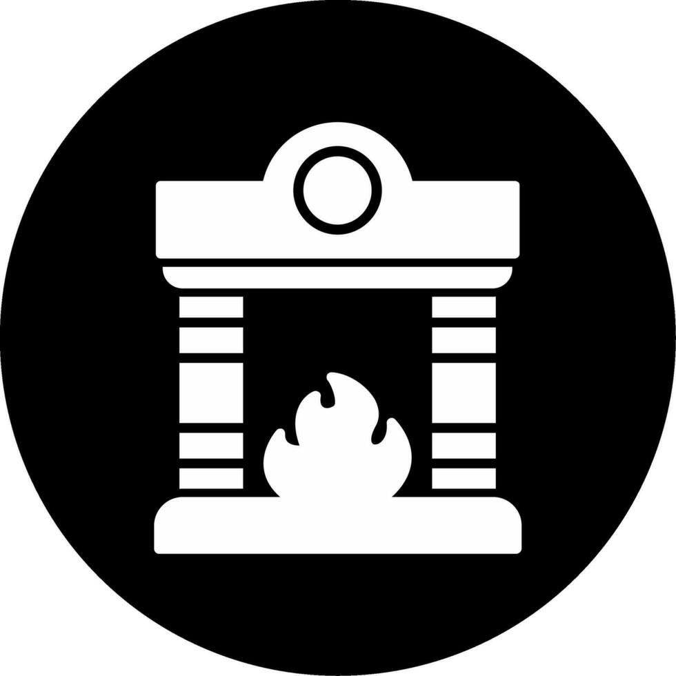 Kamin-Vektor-Symbol vektor