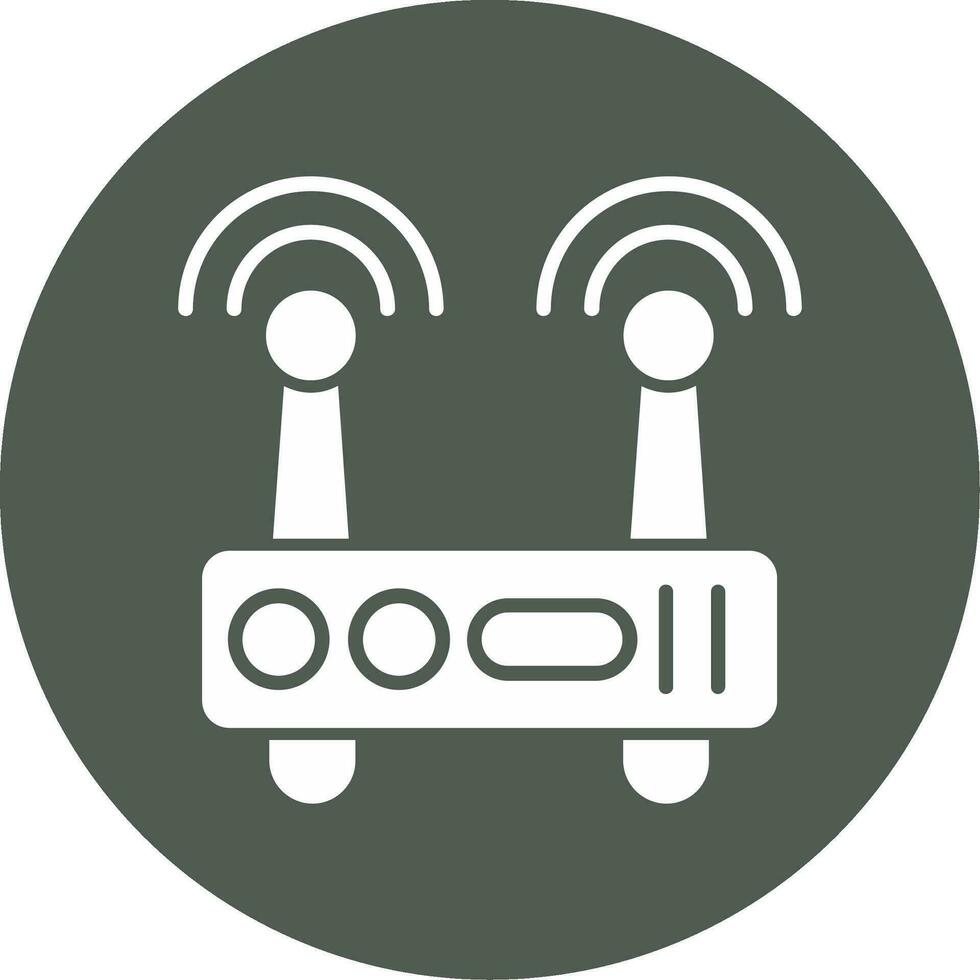 WLAN-Router-Vektorsymbol vektor