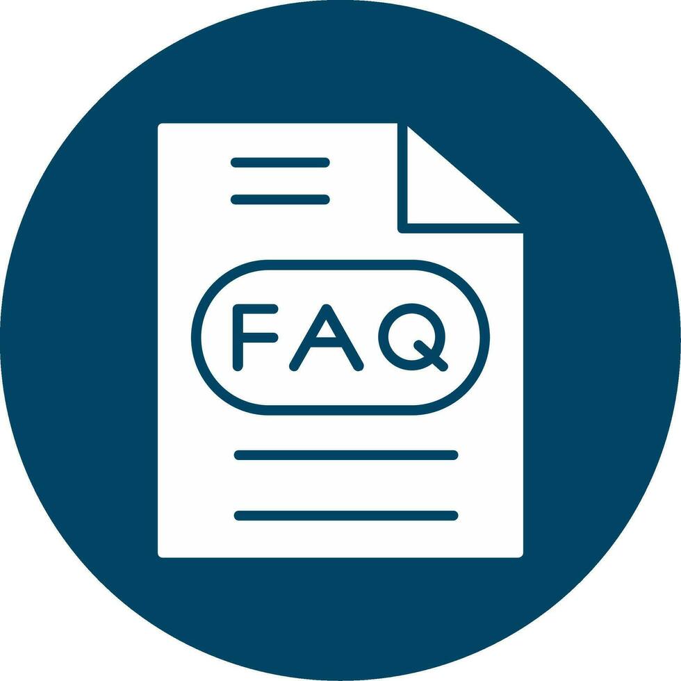 faq vektor ikon