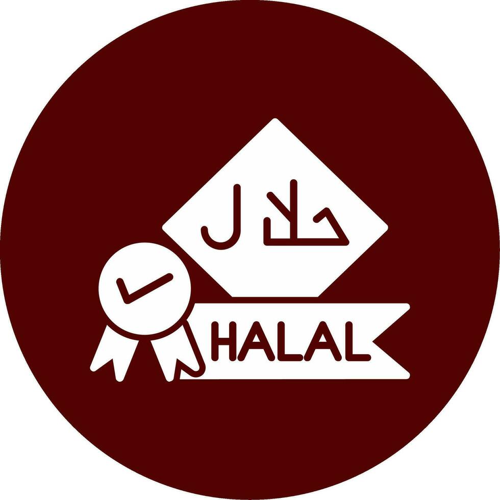 Symbol für Halal-Vektor vektor