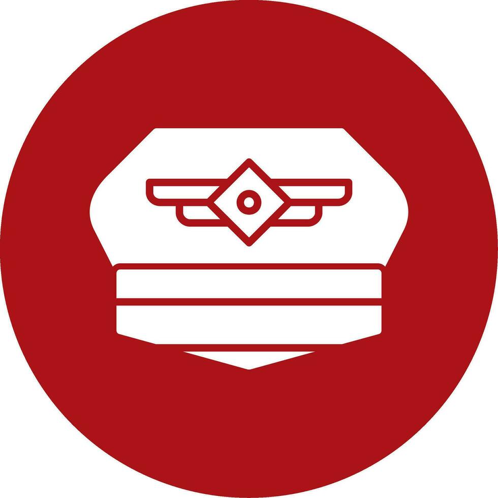 Pilot Hut Vektor Symbol