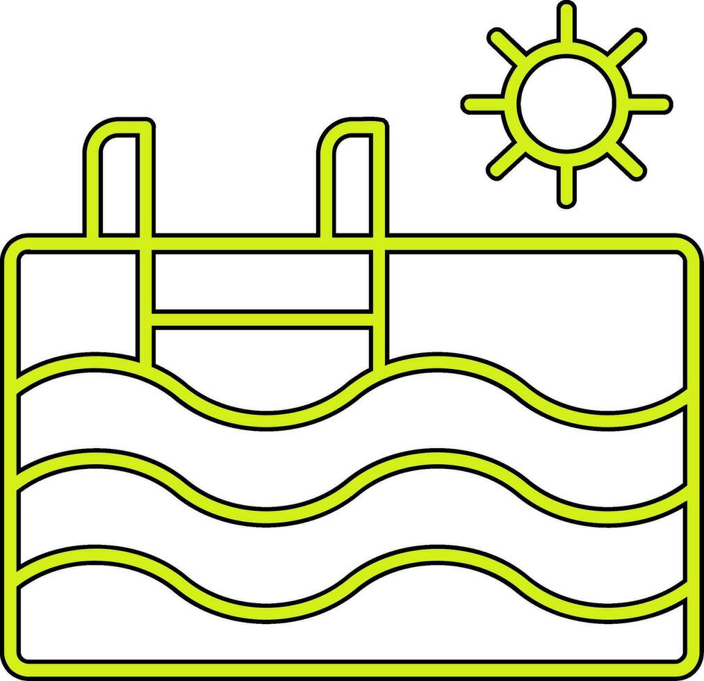 Schwimmbad-Vektor-Symbol vektor