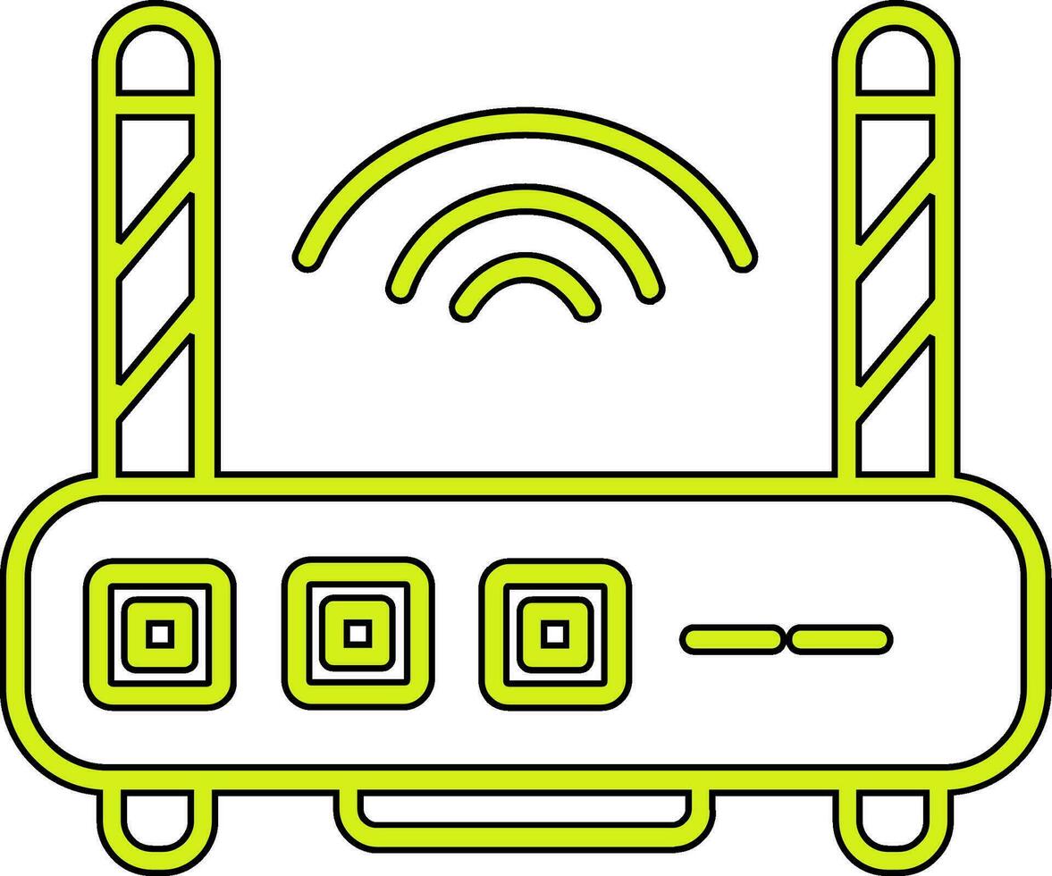 WLAN-Router-Vektorsymbol vektor