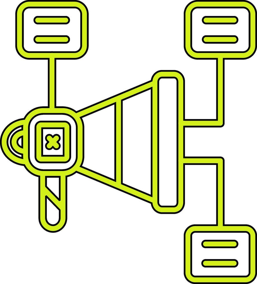 marknadsföring planen vektor ikon