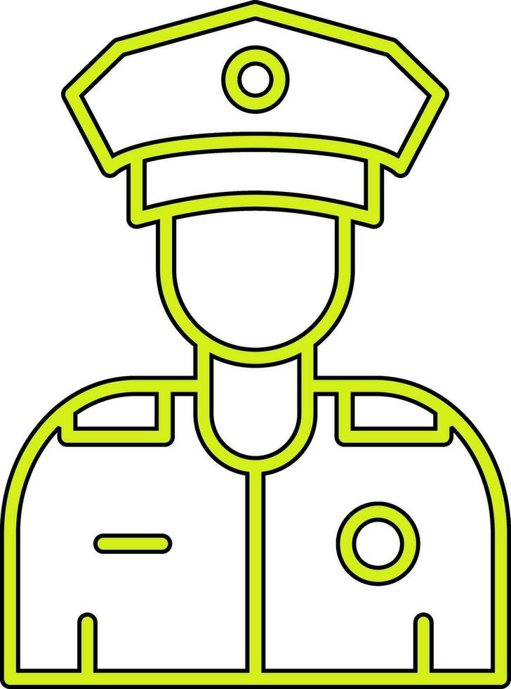 Polizist-Vektor-Symbol vektor