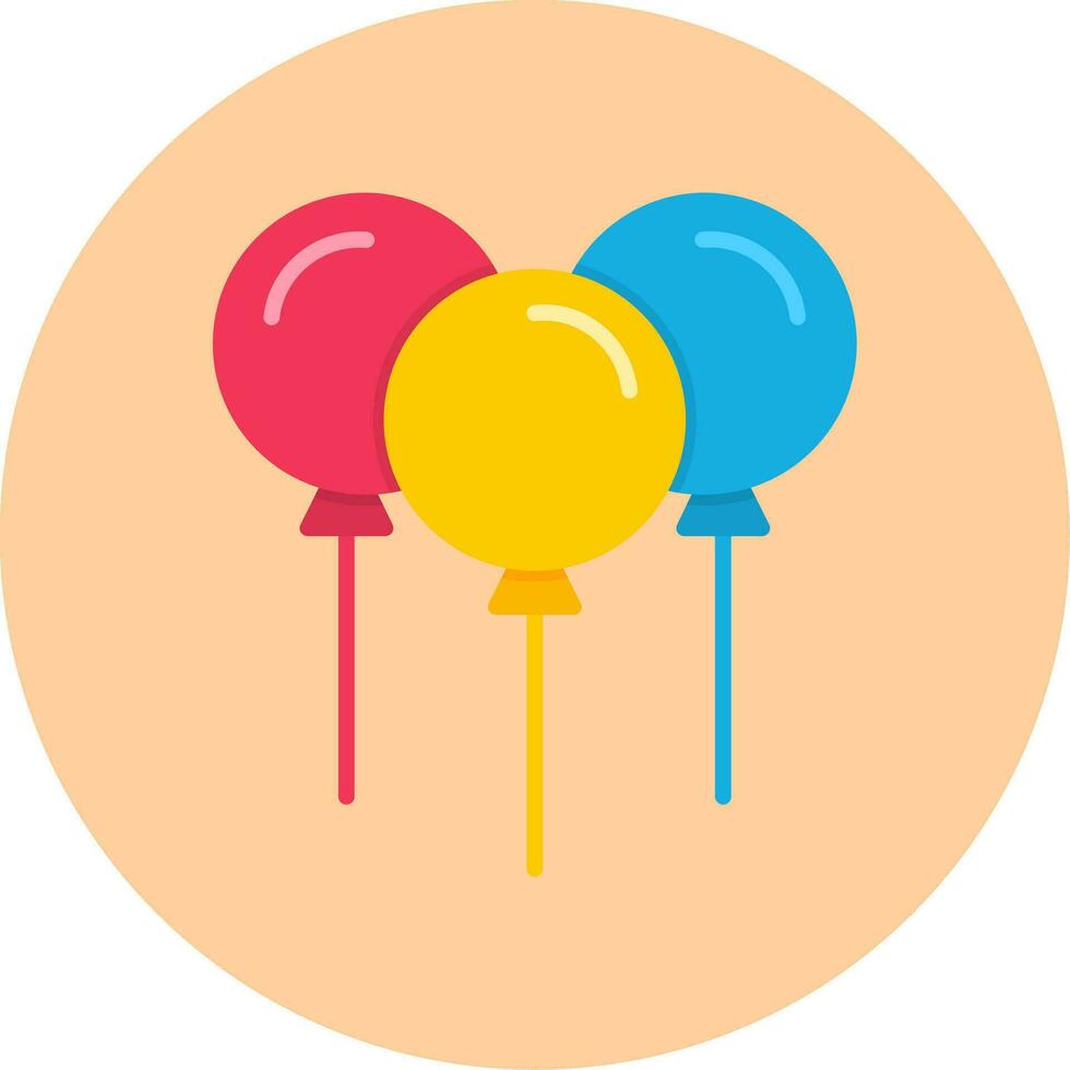 Luftballons-Vektor-Symbol vektor