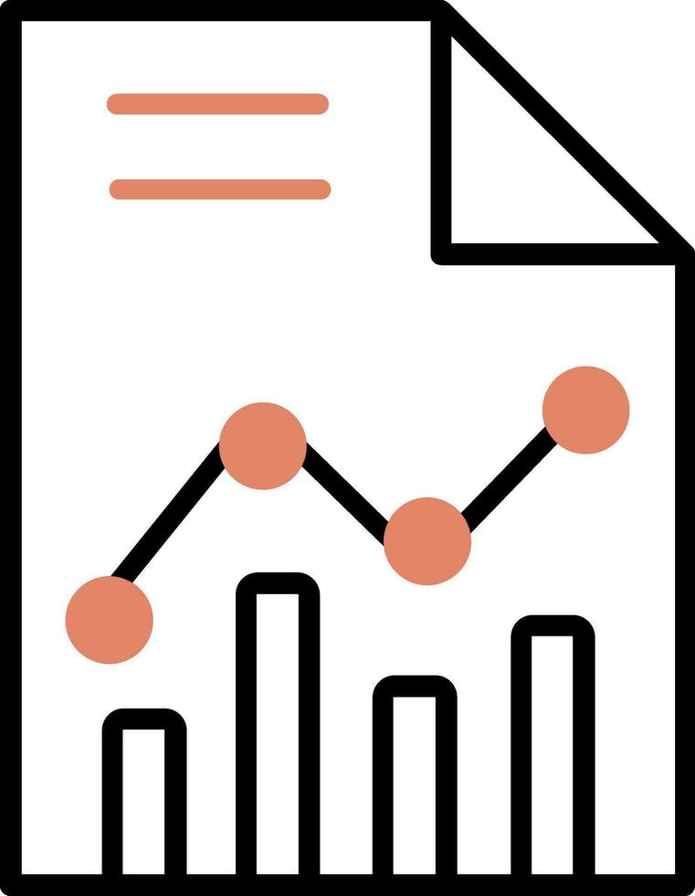 Statistiken Papier Vektor Symbol