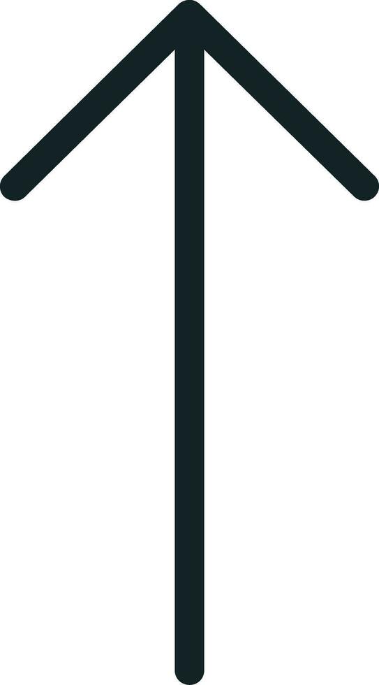 Pfeil-Vektor-Symbol nach oben vektor