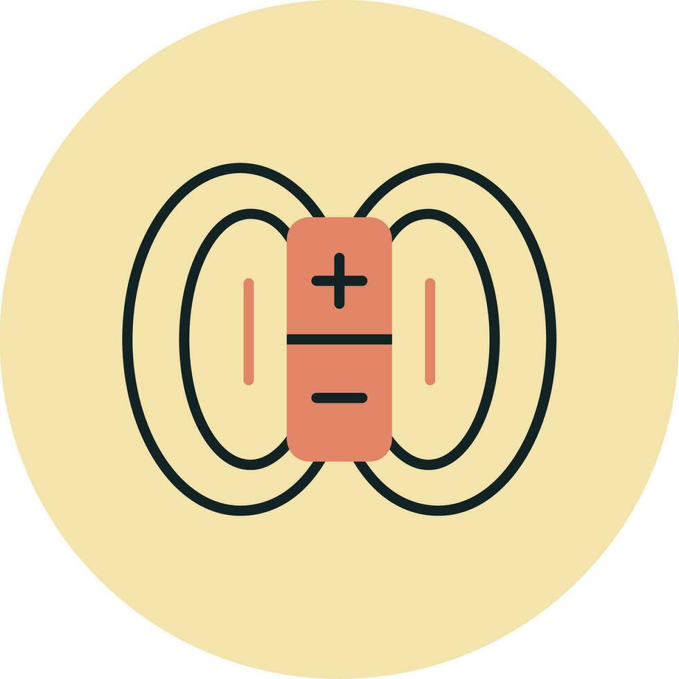 magnetisk fält vektor ikon