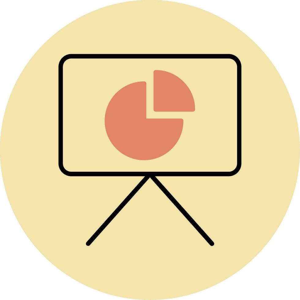 Kuchen Diagramm Präsentation Vektor Symbol