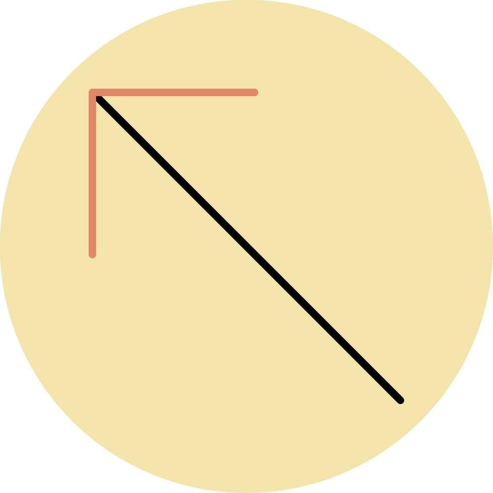 övre vänster vektor ikon