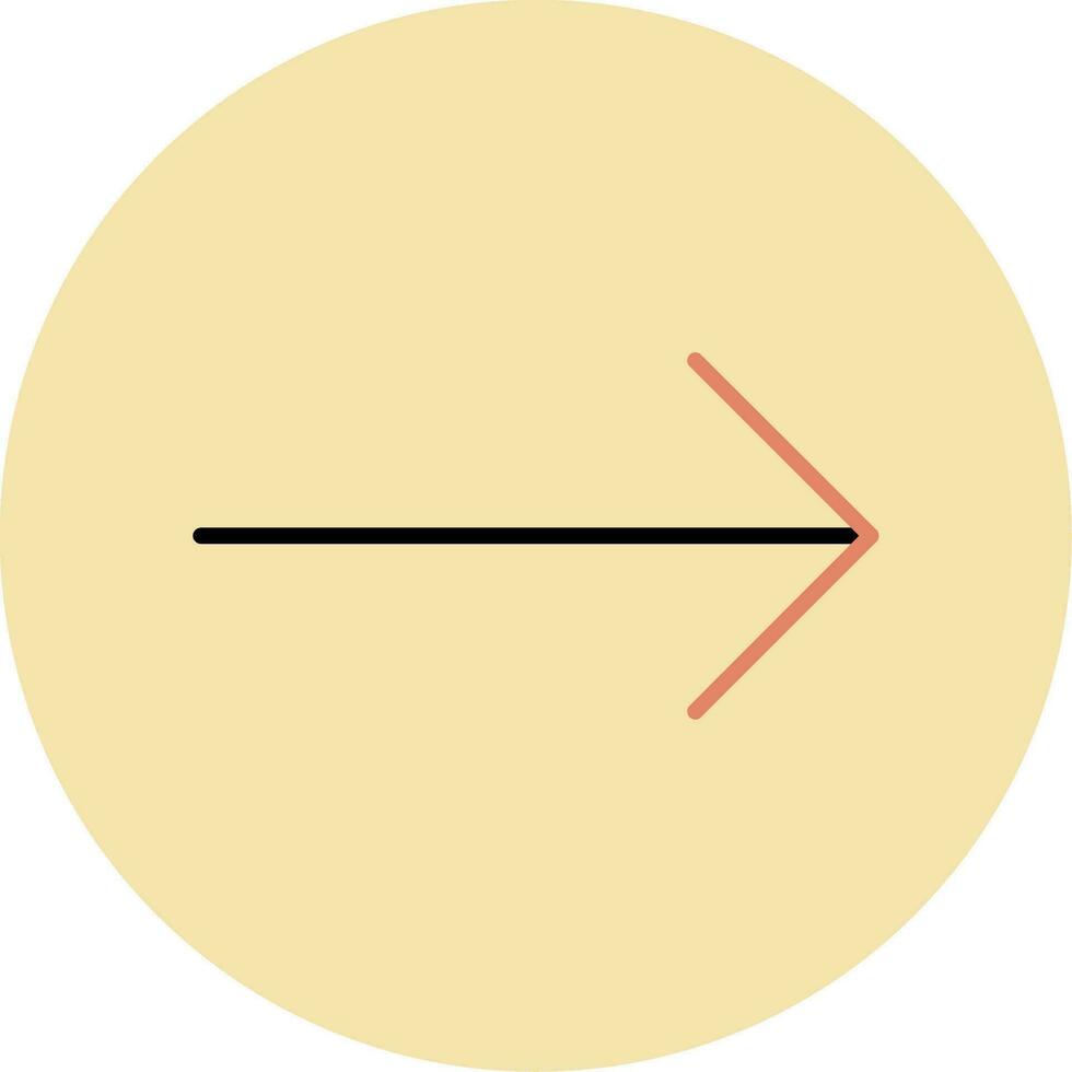 Vektorsymbol Pfeil nach rechts vektor