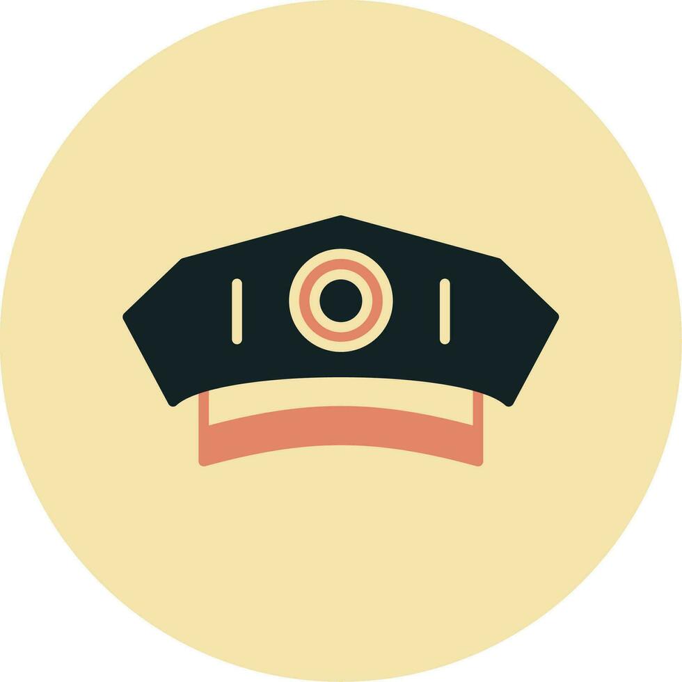 Polizei Mann Hut Vektor Symbol