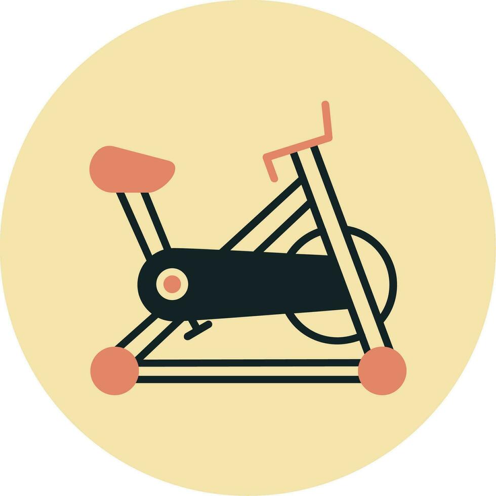 stationär Fahrrad Vektor Symbol