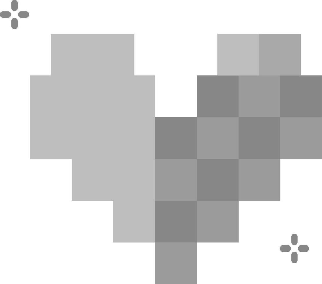 pixel grå skala ikon vektor