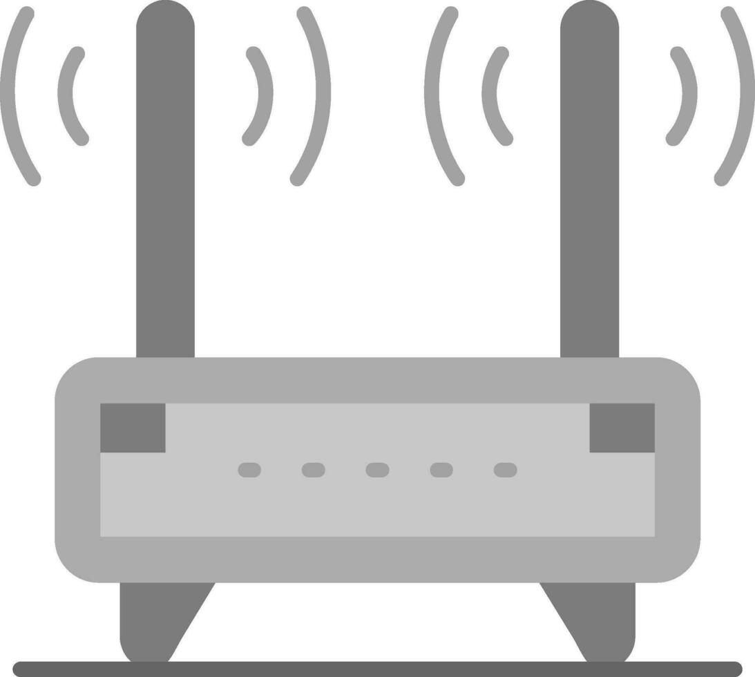 router grå skala ikon vektor