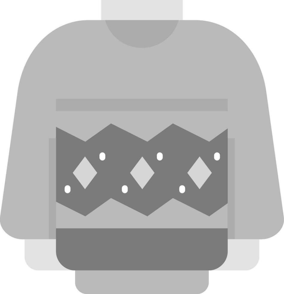 Sweatshirt grau Rahmen Symbol vektor
