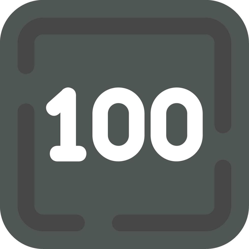 ett hundra grå skala ikon vektor