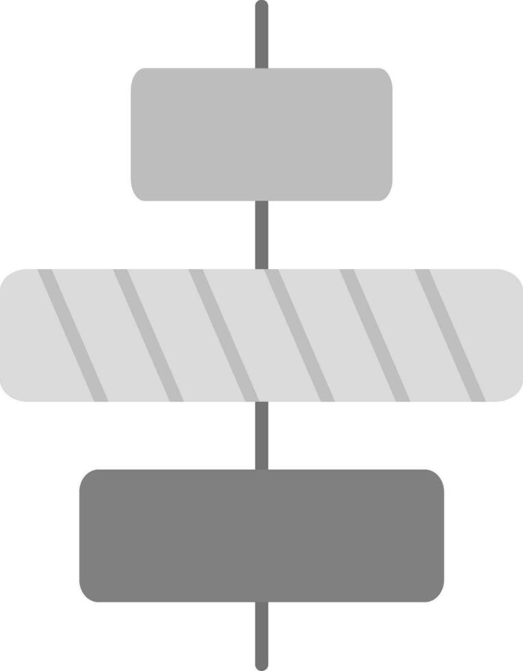 Centrum inriktning grå skala ikon vektor