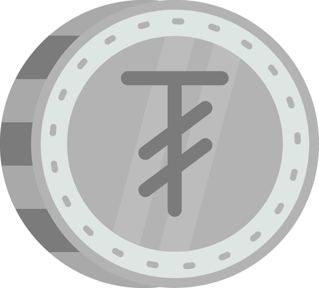tugrik grau Rahmen Symbol vektor