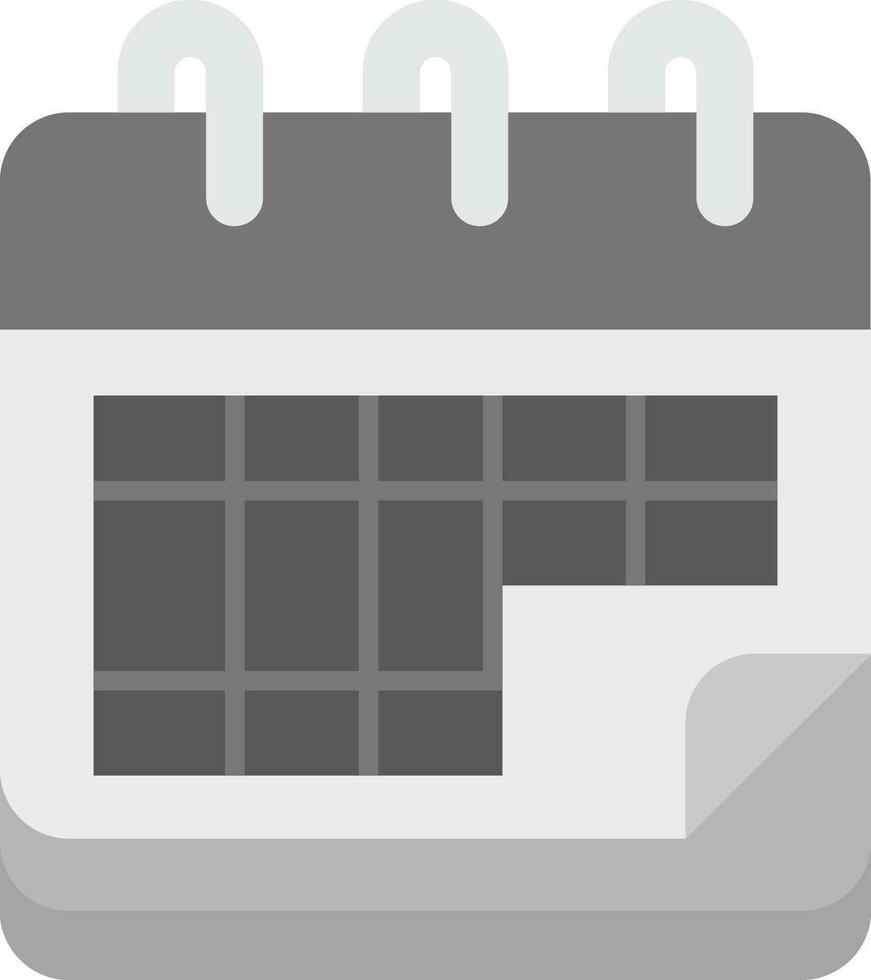 Kalender grau Rahmen Symbol vektor
