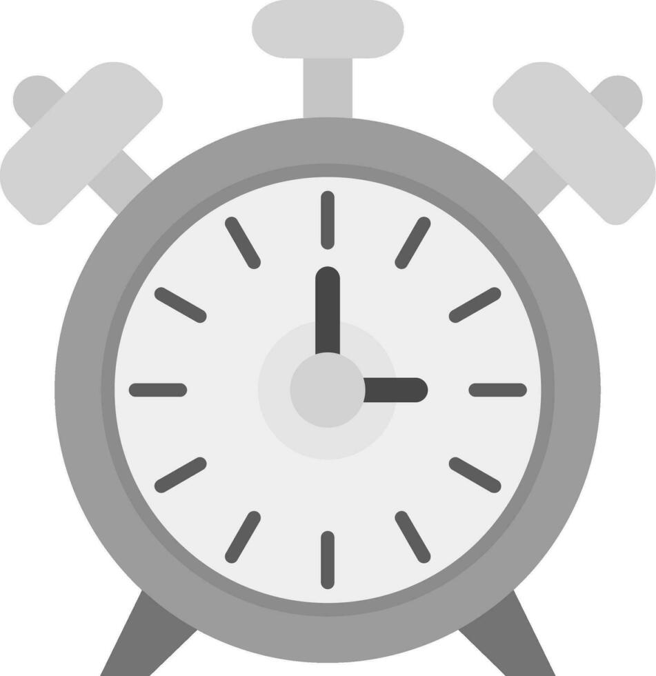 Alarm Uhr grau Rahmen Symbol vektor