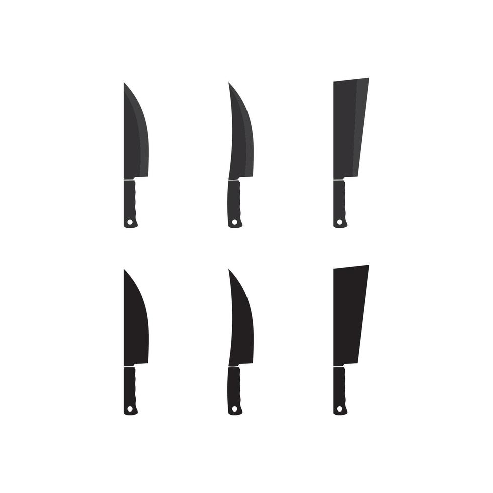 kniv och kock kök ikon vektor bestick köksredskap symbol för matlagning design