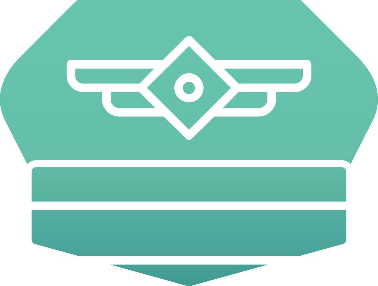 Pilot Hut Vektor Symbol