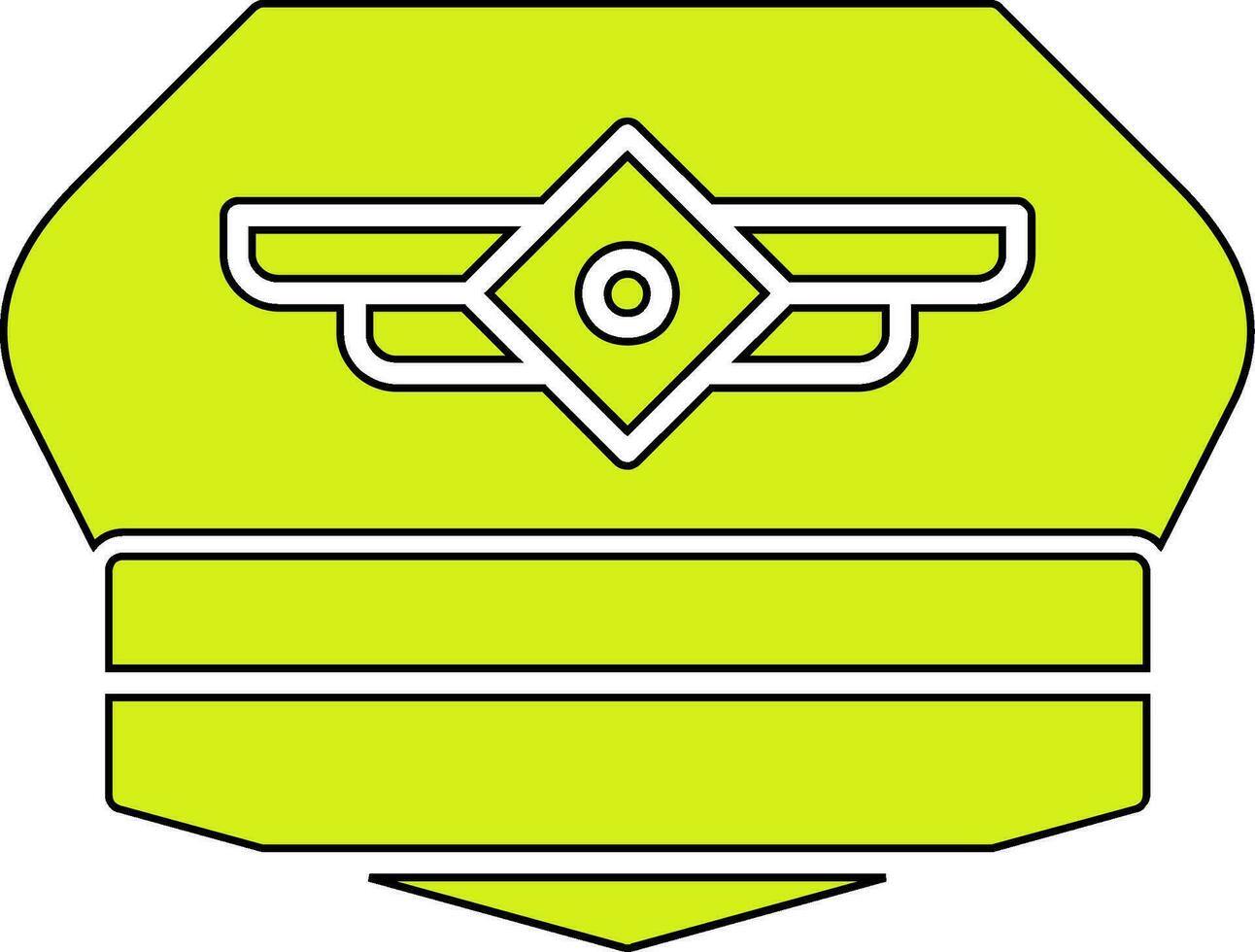 Pilot Hut Vektor Symbol