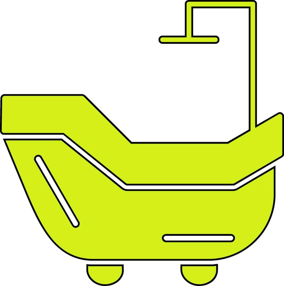 Badewanne-Vektor-Symbol vektor