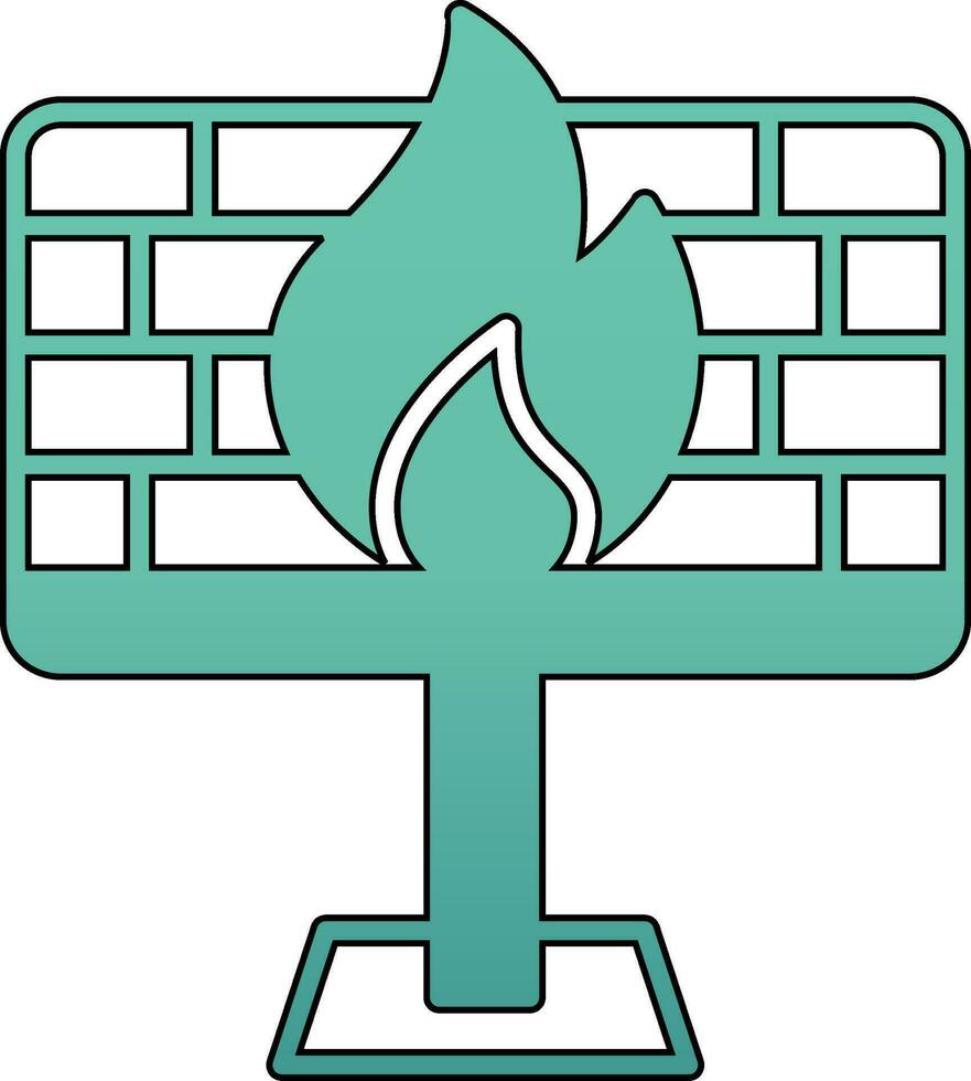 Firewall-Vektor-Symbol vektor