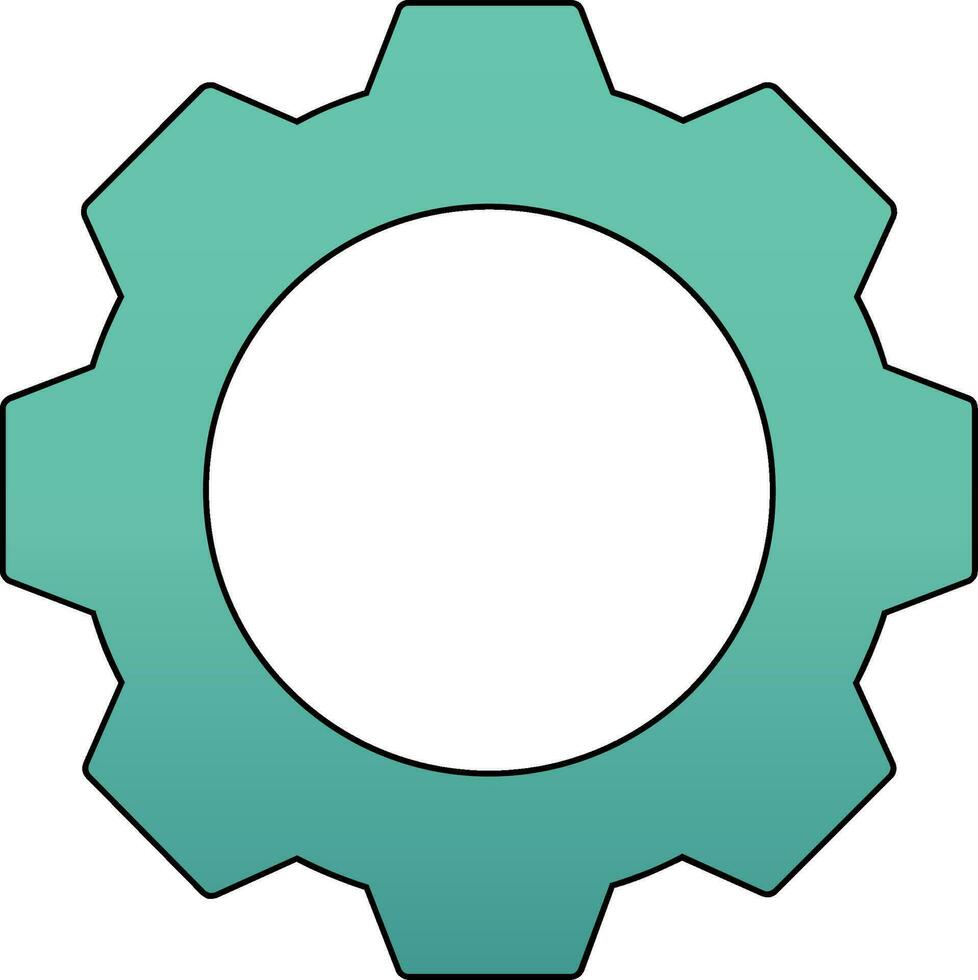 Zahnrad-Vektor-Symbol vektor