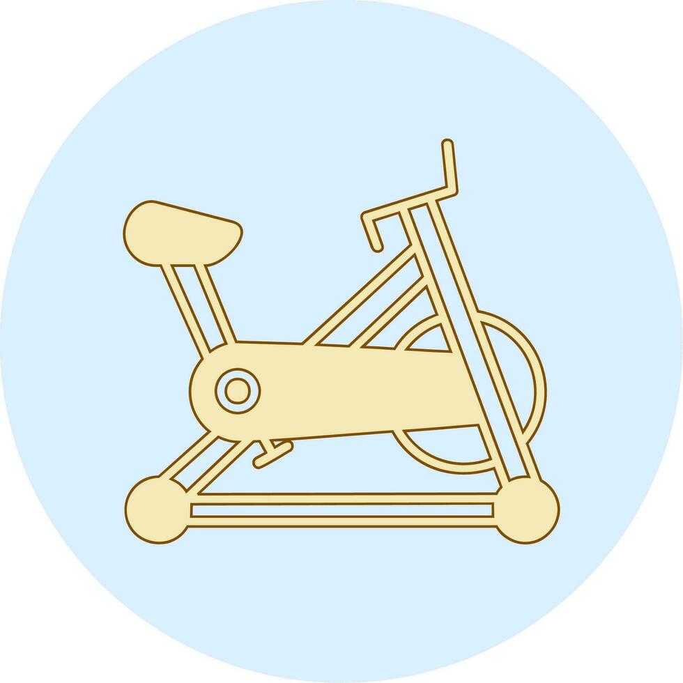 stationär Fahrrad Vektor Symbol