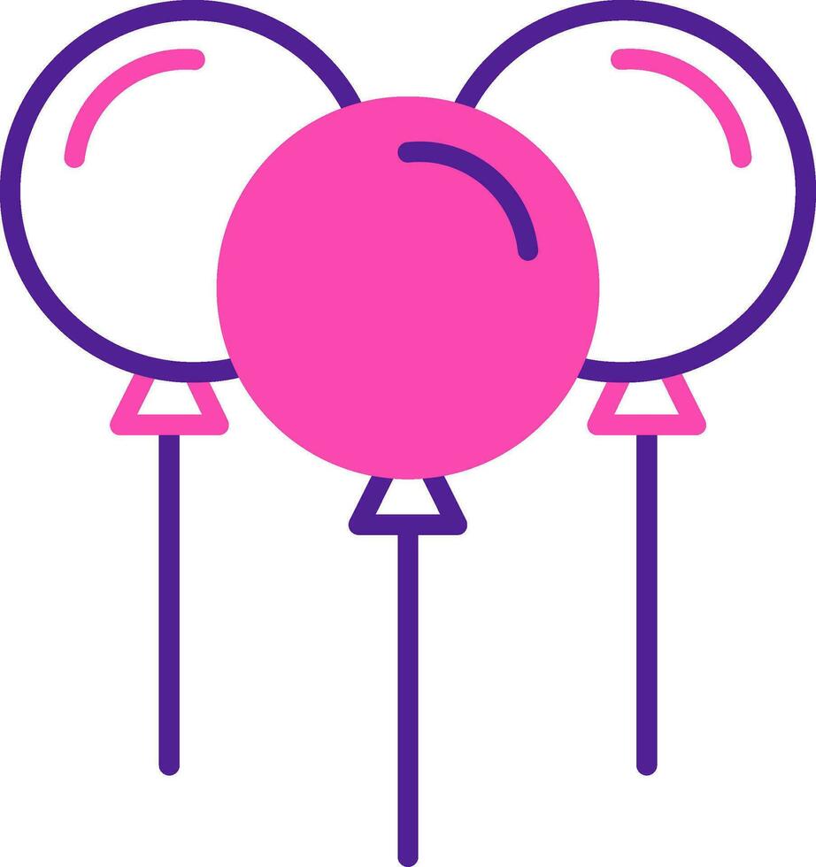 Luftballons-Vektor-Symbol vektor