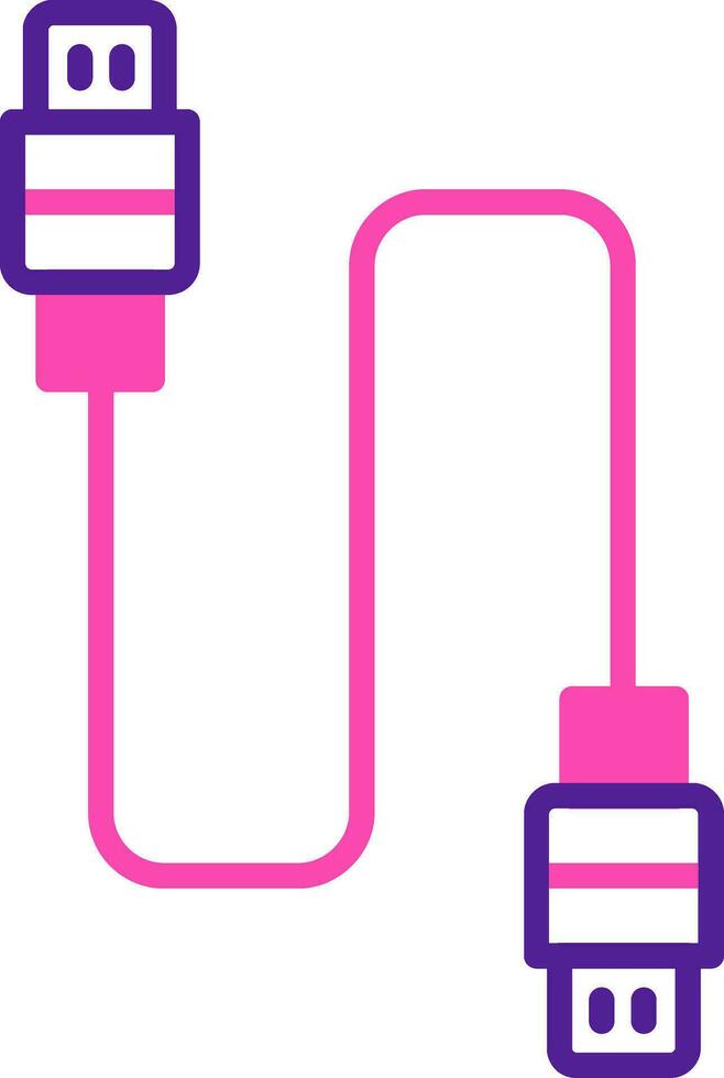 Vektorsymbol für USB-Kabel vektor