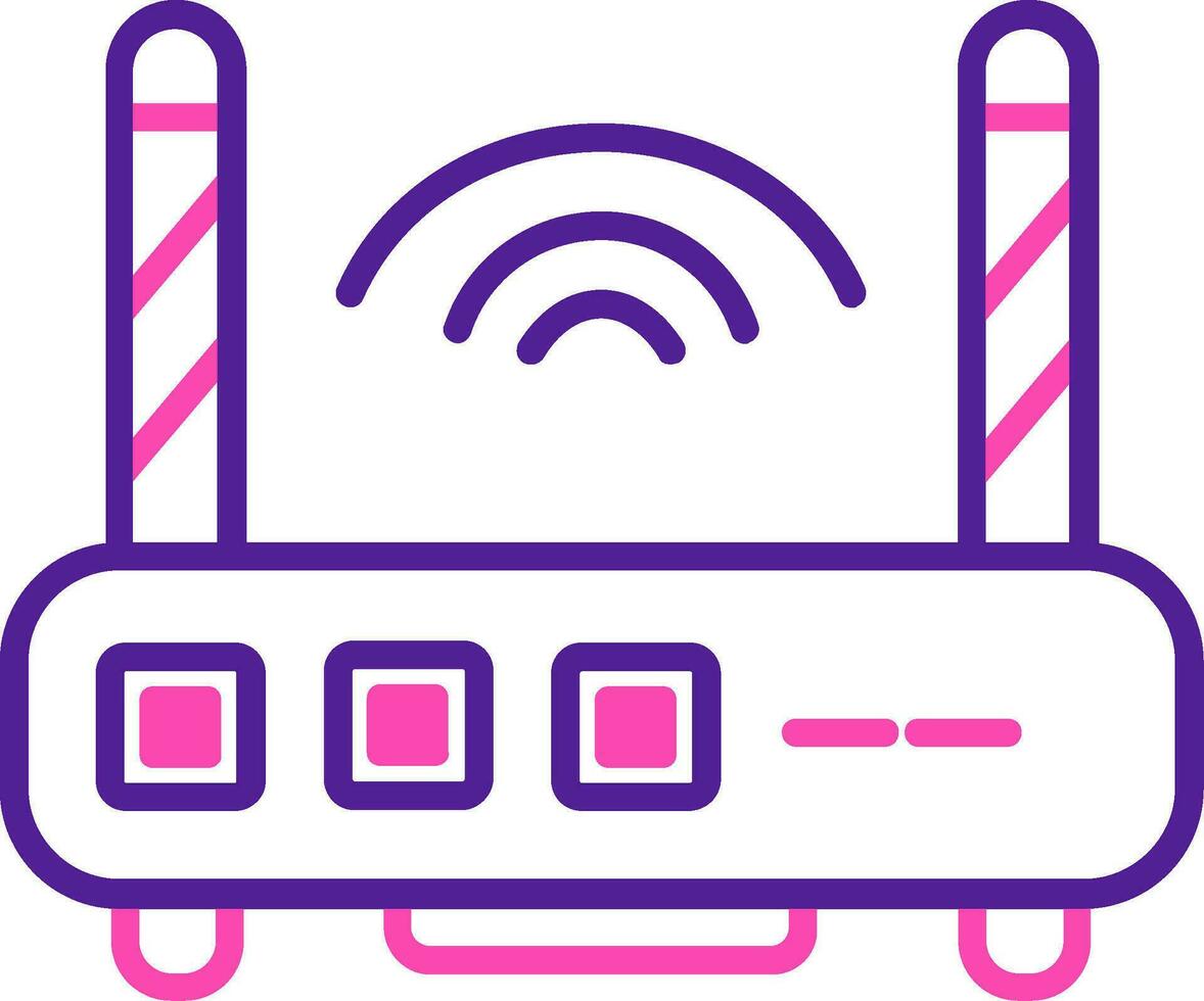 WLAN-Router-Vektorsymbol vektor