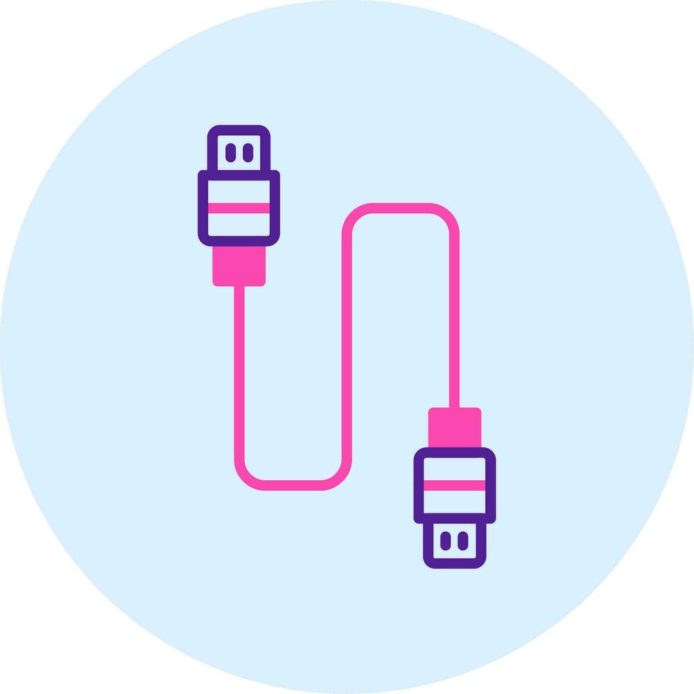 Vektorsymbol für USB-Kabel vektor