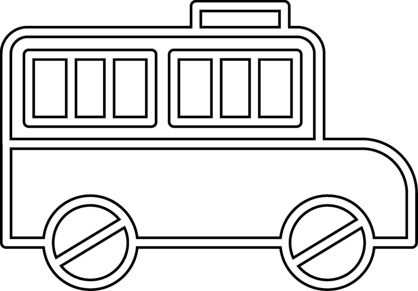 Gefängnis Bus Vektor Symbol