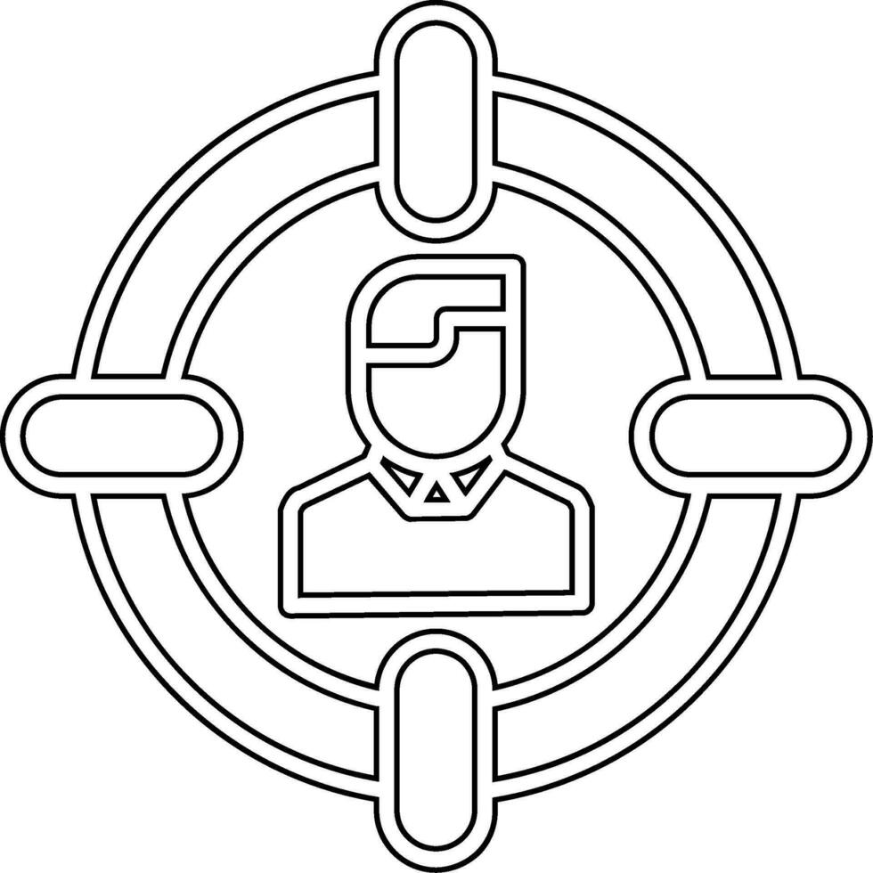 Publikum Ziel Vektor Symbol