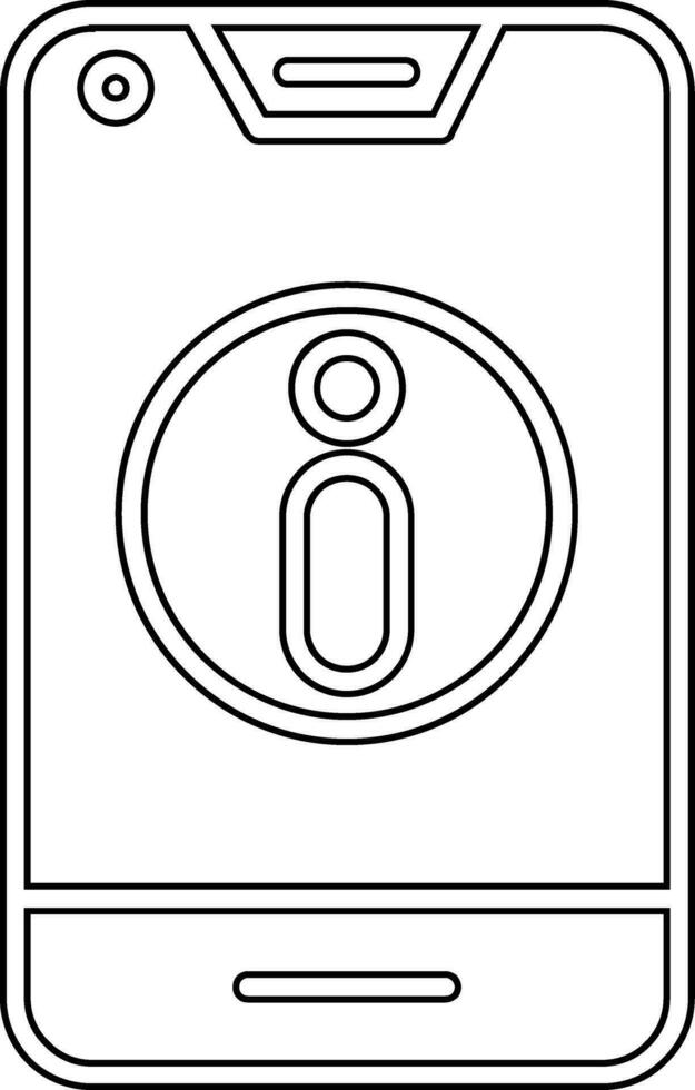 Smartphone Information Vektor Symbol