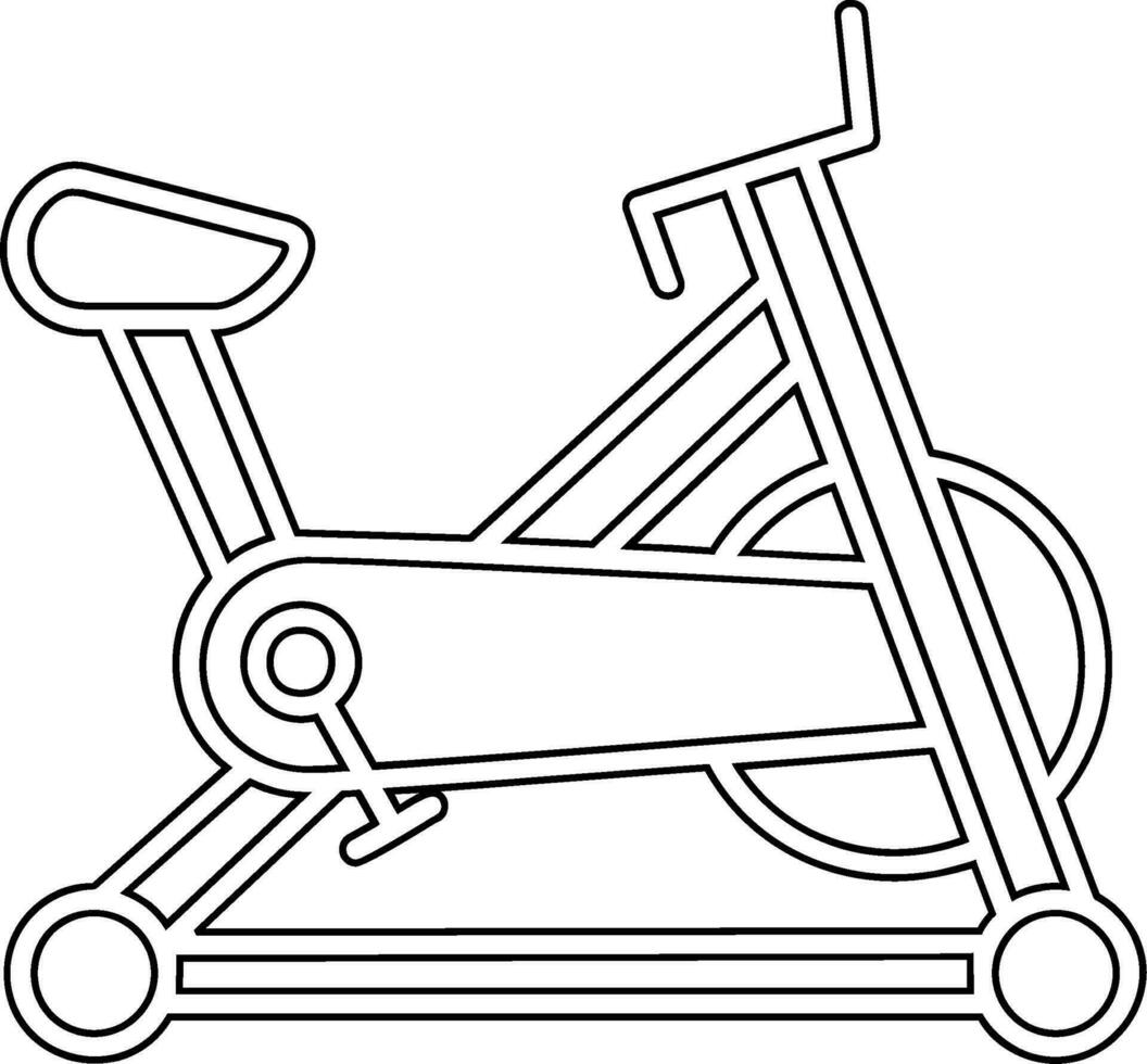 stationär Fahrrad Vektor Symbol