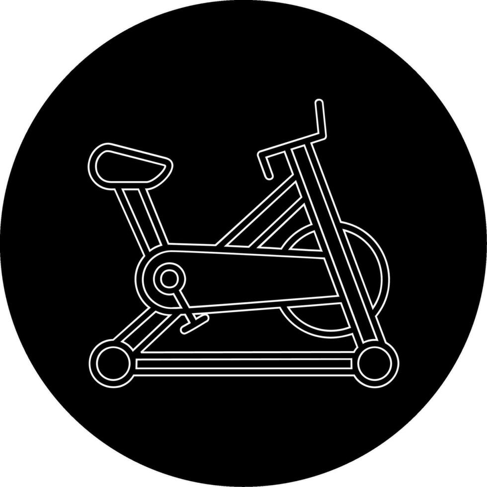 stationär Fahrrad Vektor Symbol