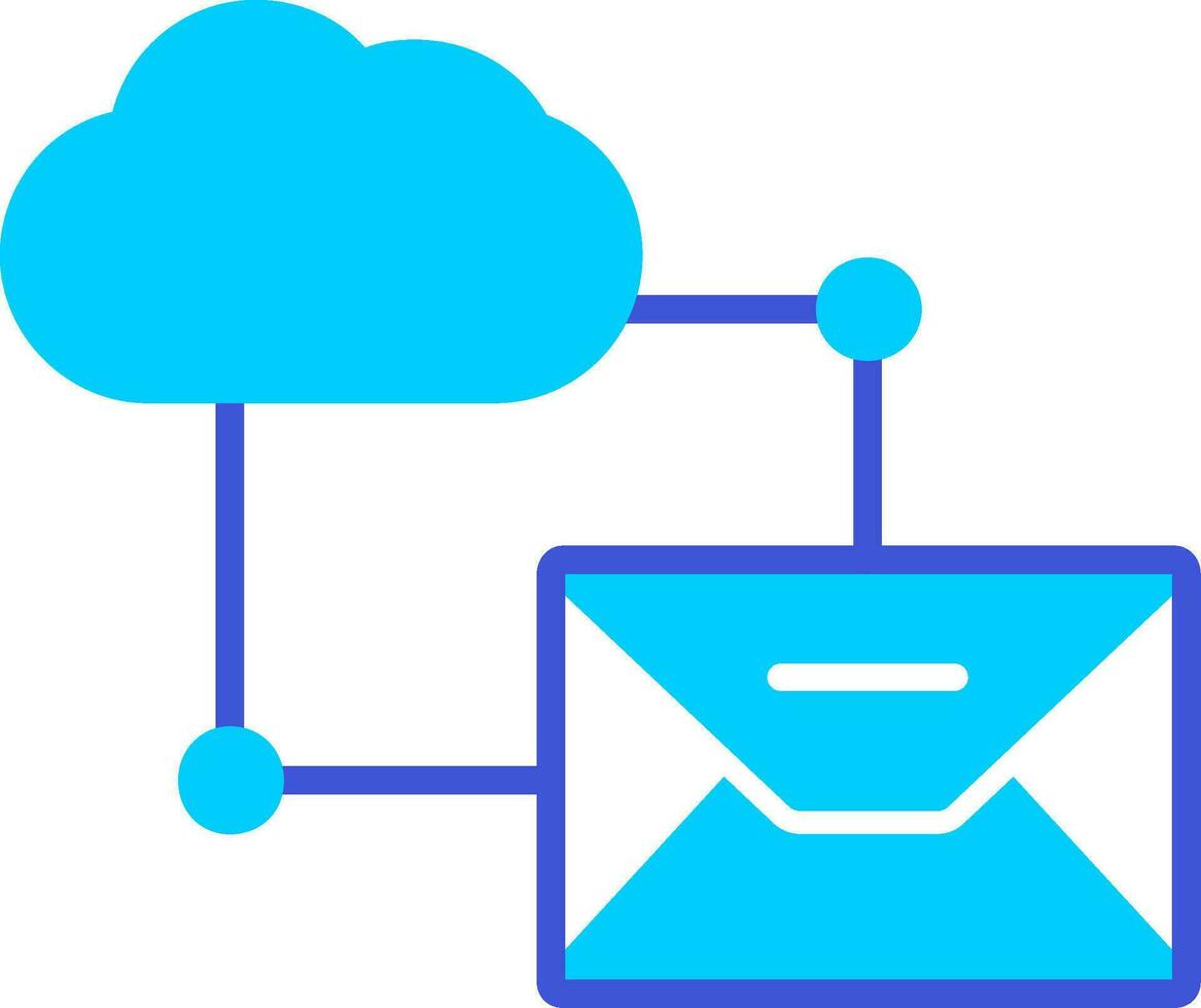 Cloud-Datenvektorsymbol vektor