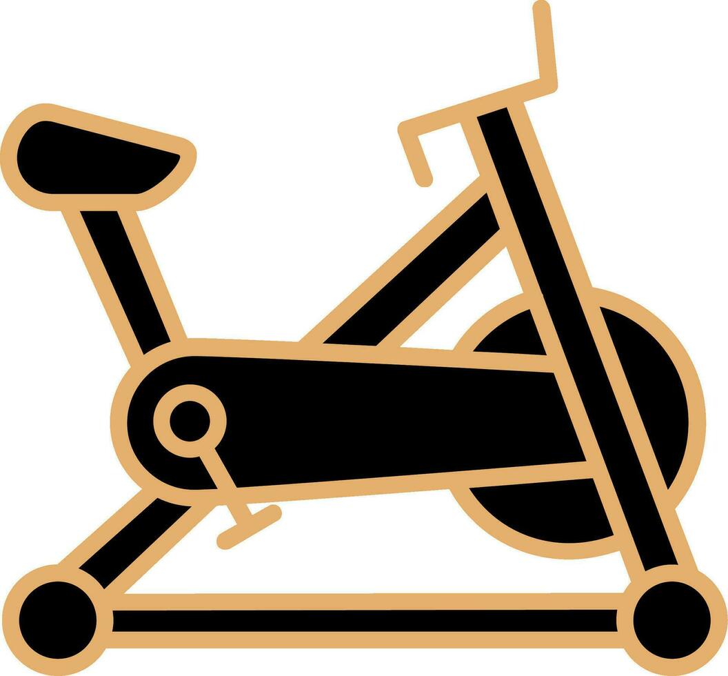 stationär cykel vektor ikon