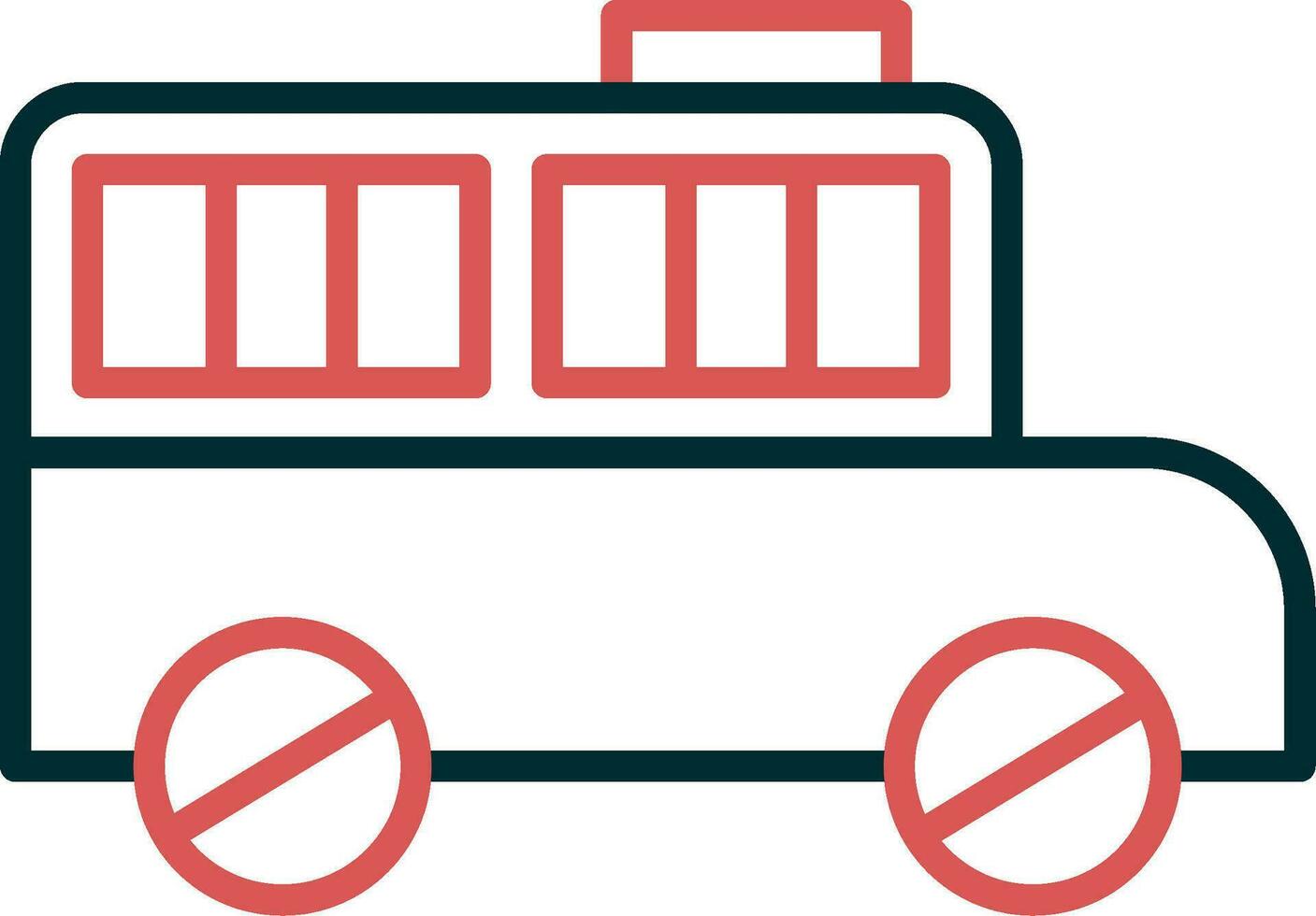 Gefängnis Bus Vektor Symbol